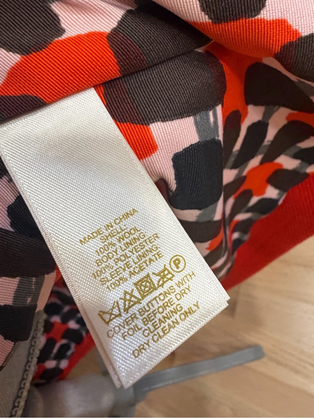 kate spade Vibrant Red Double-Breasted Wool Pea Coat - Picture 5 of 5